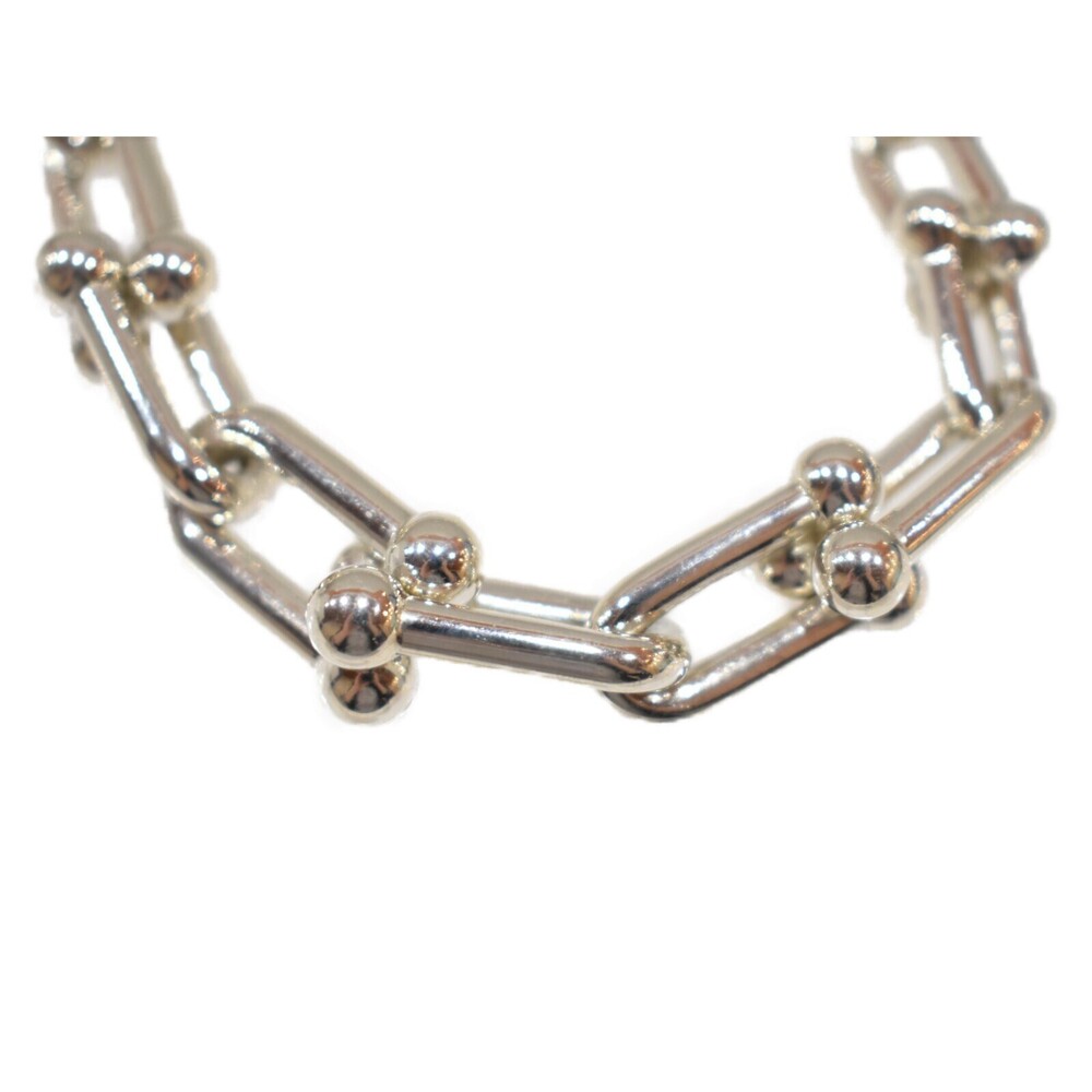 Tiffany Co Graduated Link Necklace Silver